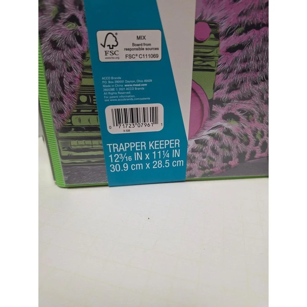Set of 2 Mead Original Trapper Keeper binders featuring retro 80s and 90s design
